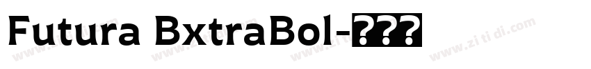 Futura BxtraBol字体转换